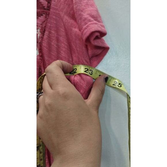 Signature Studio Pink flowy strap semi cold shoulder blouse - Picture 3 of 5